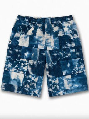 Lululemon Pace Breaker Shorts Mens M Blue Bleached Indigo 9” Inseam Lined Gym